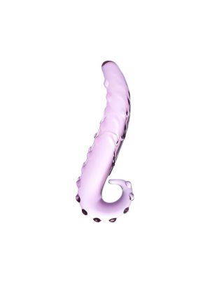 6" Lick-it Textured Glass Tongue Shaped Dildo | Butt Toys Butt Toys Butt Toys