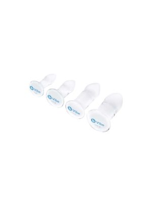 b-Vibe Anal Dilators 4-piece Glass Butt Plug Set | Butt Toys Butt Toys Butt Toys