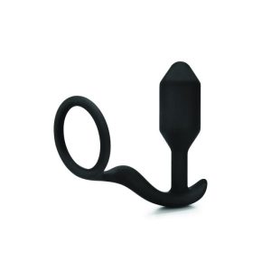 b-Vibe Snug & Tug Weighted Plug and Cock Ring | Butt Toys Butt Toys Butt Toys