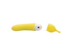 Banana Cream Air Pulse And G-Spot Vibrator | Suction Sex Toys Suction