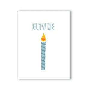 Blow Me Candle Naughty Kard Blank Greeting Card | Accessories Accessories Accessories