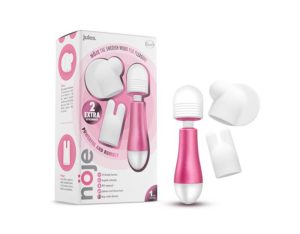 Blush Noje Jules Rechargeable Curved Mini Wand Vibrator with 3 Silicone Head Attachments | Accessories Accessories Accessories