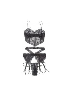 Bra, Garter belt & G-String Set | Lingerie Apparel Lingerie