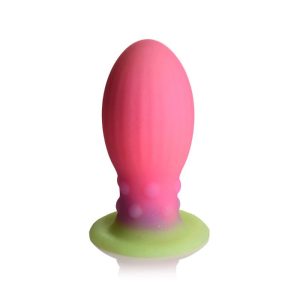 Creature Cocks Xeno Egg Fantasy Shaped Girthy Glow-in-the-Dark Silicone Egg With Strong Suction Cup | Butt Toys Butt Toys Butt Toys