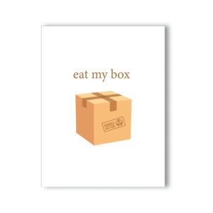 Eat My Box Naughty Kard Blank Greeting Card | Accessories Accessories Accessories