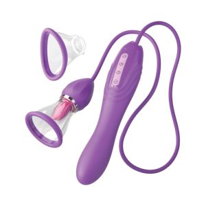 Fantasy Ultimate Pleasure Max Dual Stimulator Oral Sex Simulator & G-Spot Vibrator | Suction Flicking Toys Flicking Toys