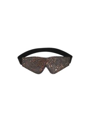 Floral Print Blindfold With Faux Fur Lining | Restraint BDSM Restraint