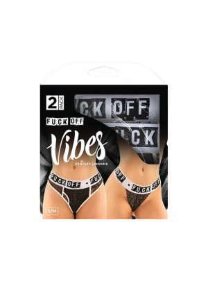 Fuck Off Two Pack Lace Boyfriend Brief & Thong | Lingerie Apparel Lingerie