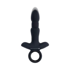 Gender X Slayer Rechargeable Silicone Thrusting Anal Vibe With Finger Grip Ring | Vibrators Butt Toys Butt Toys