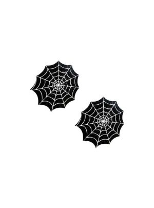 Glitter Blacklight Spider Web Pasties | Pasties Apparel Pasties