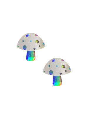 Holographic Mushroom Pasties | Pasties Apparel Pasties