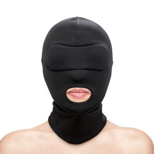 Hustler Taboo Open Mouth Hood Nylon Sensory Deprivation Hood | Wearables BDSM Sensation