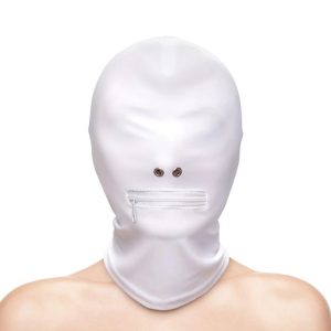 Hustler Taboo Zippered Mouth Hood Nylon Sensory Deprivation Hood | Sensation BDSM Sensation