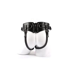 Leather Minx Double Thigh Strap Harness | Harnesses Harnesses Black