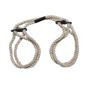 Merci Restrain 6mm Adjustable Slip-Ring Hemp Wrist or Ankle Cuffs | Restraint BDSM Restraint