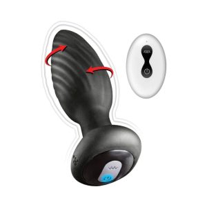 Nasstoys Ass-Sation Rechargeable Remote-Control Vibrating & Rotating Anal Plug | Butt Toys Butt Toys Butt Toys