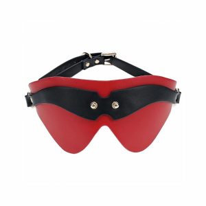 Ouch! Milan Collection Bonded Leather Adjustable Blindfold | Sensation BDSM Sensation