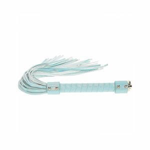 Ouch! Paris Collection Iridescent Leather Flogger With Bedazzled Bow Detail For Impact Play | Impact BDSM Impact