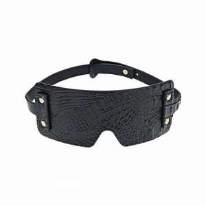 Ouch! Rome Collection Bonded Leather Adjustable Blindfold | Sensation BDSM Sensation