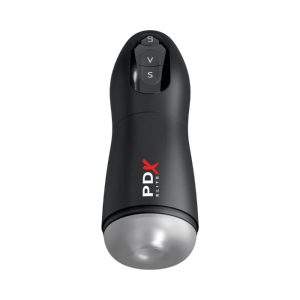 PDX Elite Suck-O-Matic Vibrating Rechargeable Hands Free Sucking BJ Simulator | Suction Sex Toys Sleeves