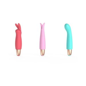 Playful Seduction Kit Rechargeable Bullet With Interchangeable Sleeves | Flicking Toys Sex Toys Flicking Toys