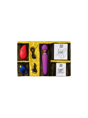 Pleasure Kit With Three Silicone Rechargeable Vibrators and Carry Bag | Massagers Cock Rings Cock Rings