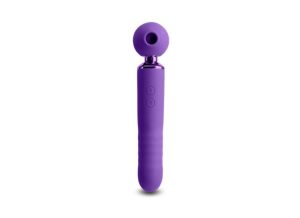 Revel Fae Rechargeable Triple-Function Silicone Thruster Air Pulse And Thumping Mini Wand Vibrator | Vibrators Massagers Massagers