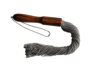 Rouge Beaded Metal Falls Silver Flogger | Impact BDSM Impact