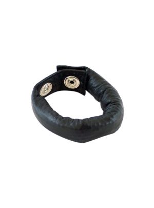 Rouge Leather Weighted Cock Strap with Snaps | Cock Rings Cock Rings Cock Rings