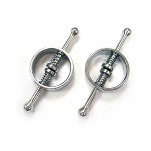 Rouge Stainless Steel Spring Loaded Nipple Clamps | Sensation BDSM Sensation