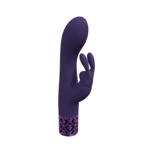 Royal Gems Royal Rabbit Compact Silicone Rechargeable Dual Stimulating Rabbit Style Vibrator With External Bunny Stimulator | Flicking Toys Flicking Toys Flicking Toys