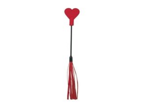 Sex & Mischief Amor Heart-Shaped Dual-Ended Crop And Mini Flogger | Sensation BDSM Impact