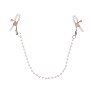 Sex & Mischief Peaches ‘n CreaMe Pearl Adjustable Tension Nipple Clamps | Sensation BDSM Sensation