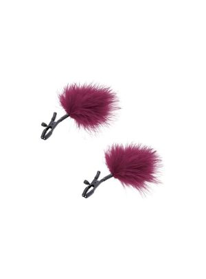 S&M Adjustable Feather Nipple Clamps | Sensation BDSM Sensation