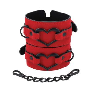 S&M Amor Heart Detail Handcuffs | Wearables BDSM Restraint