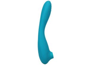 This Product Sucks Bendable Rechargeable Dual Sided Wand | Vibrators Sex Toys Suction