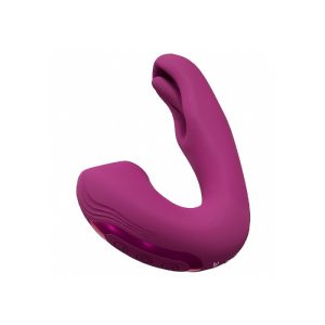 VIVE Yuna Rechargeable Dual Motor Air Pulse Vibrator with G-Spot Flapping Stimulator | Suction Sex Toys Suction